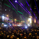 Demonstrators use laser pointers during a protest in Hong Kong, China August 31, 2019.